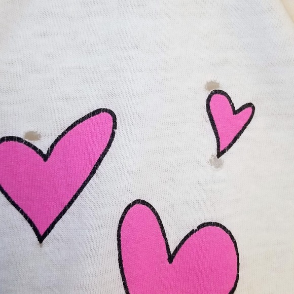Vintage 90s Pink Panther Painted Hearts 1998 Single Stitch Shirt Valentines - Picture 14 of 15